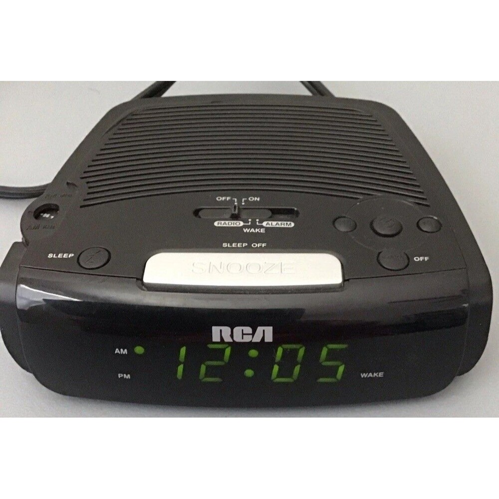 Vintage RCA Alarm Clock Radio AM/FM Model #RP5405-A Tested Working